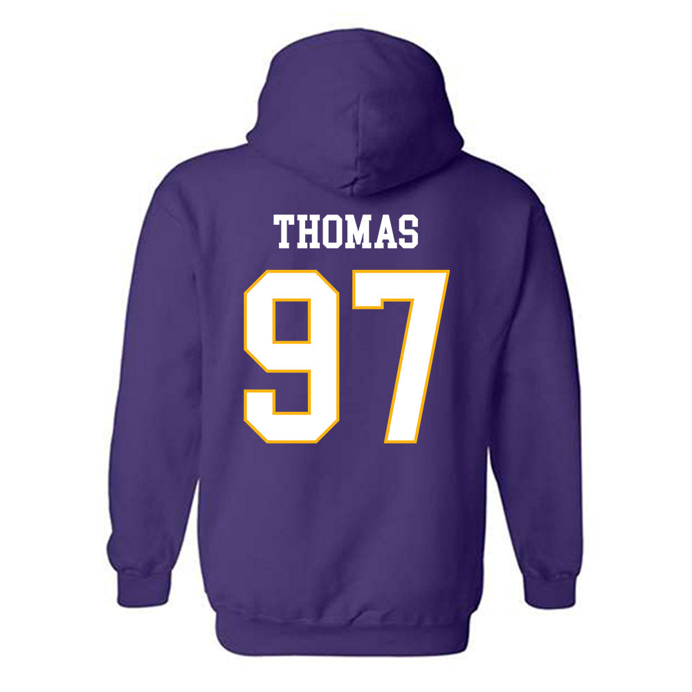 Northern Iowa - NCAA Football : Theo Thomas - Classic Shersey Hooded Sweatshirt-1