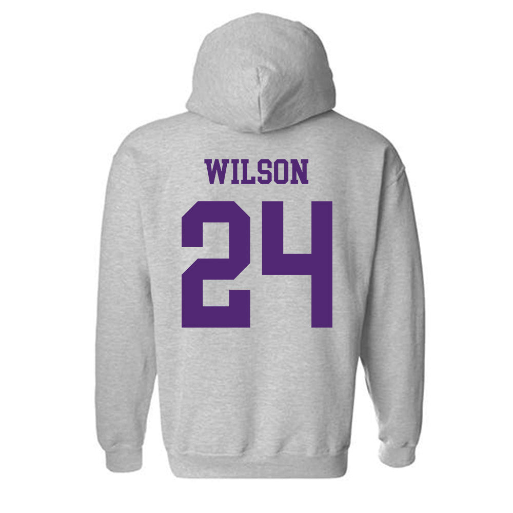 Northern Iowa - NCAA Men's Basketball : Jalen Wilson - Classic Shersey Hooded Sweatshirt-1