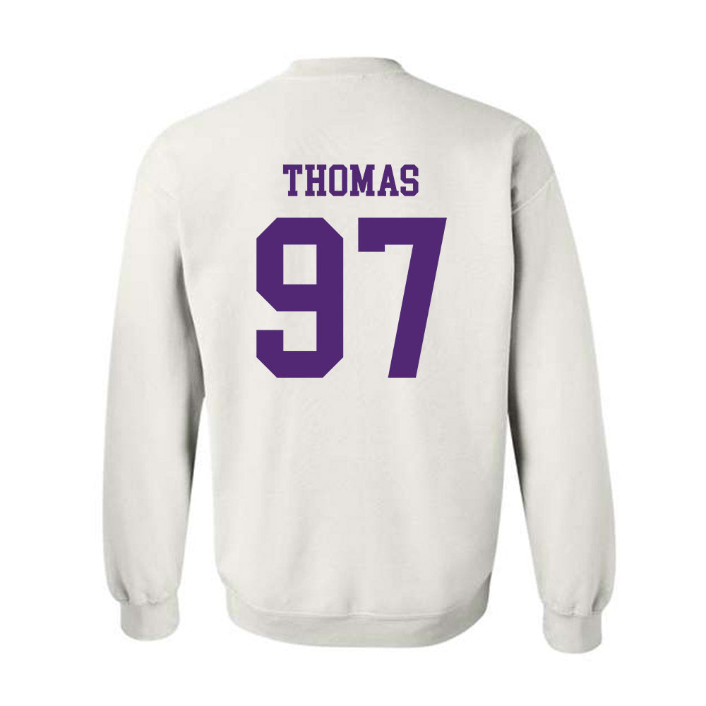 Northern Iowa - NCAA Football : Theo Thomas - Classic Shersey Crewneck Sweatshirt-1