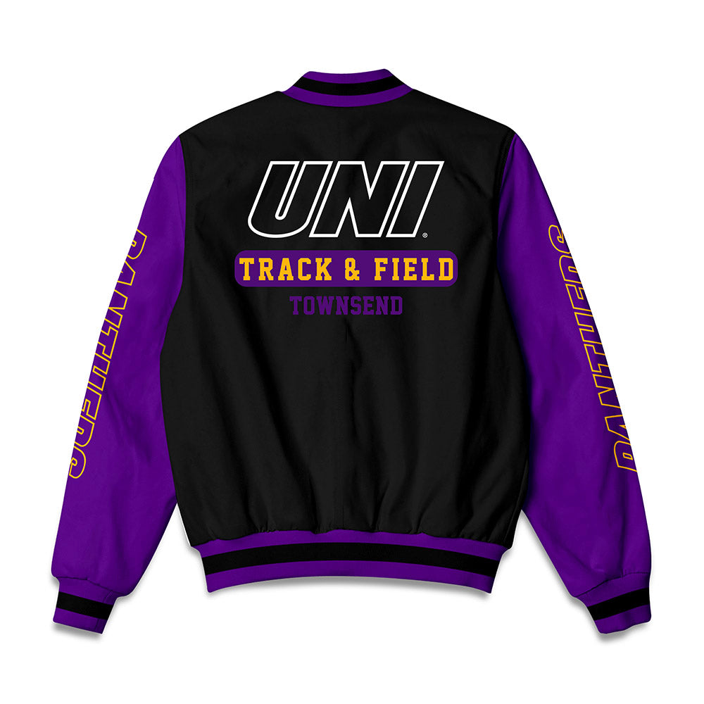 Northern Iowa - NCAA Men's Track & Field : Jordan Townsend - Bomber Jacket-1