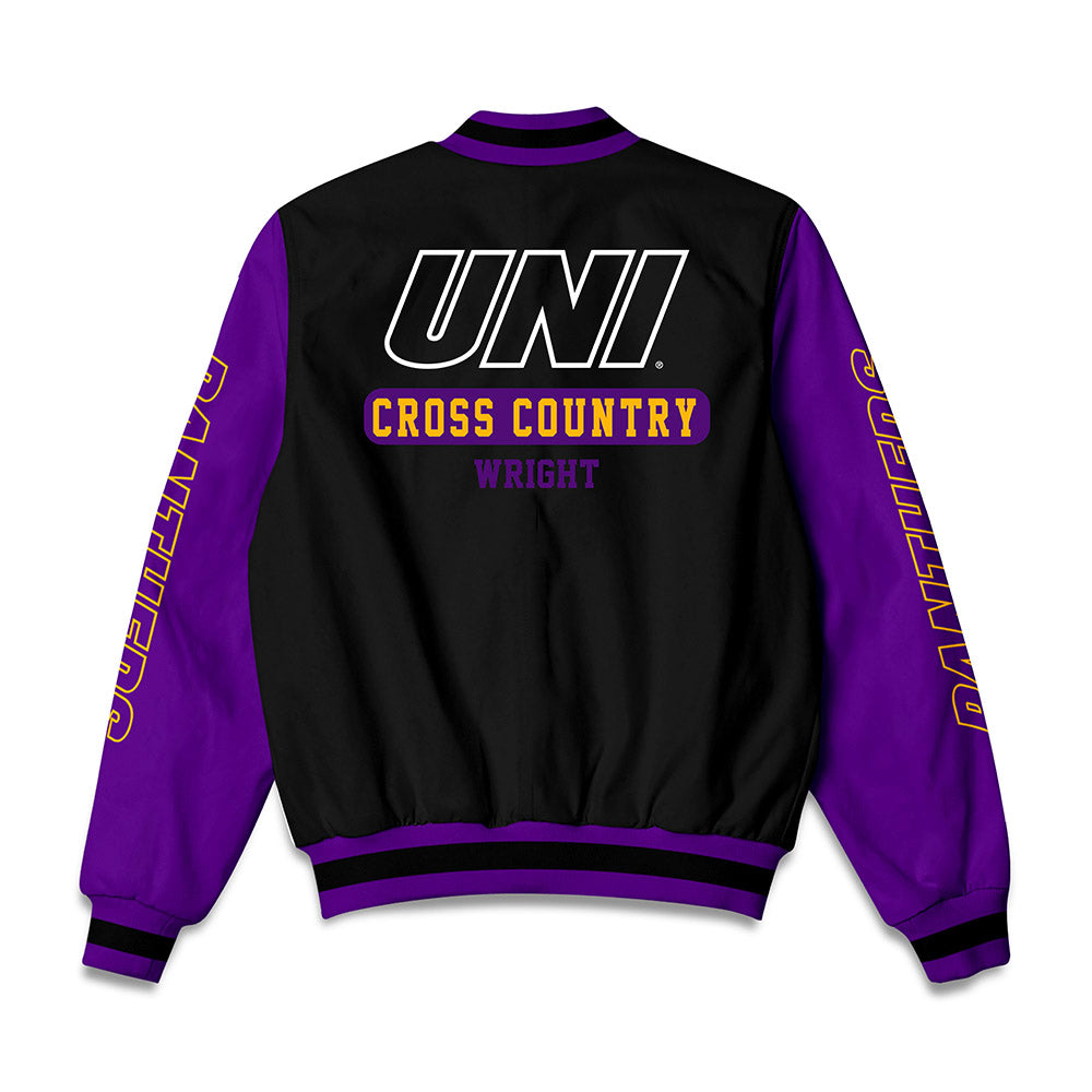 Northern Iowa - NCAA Women's Cross Country : Clare Wright - Bomber Jacket-1
