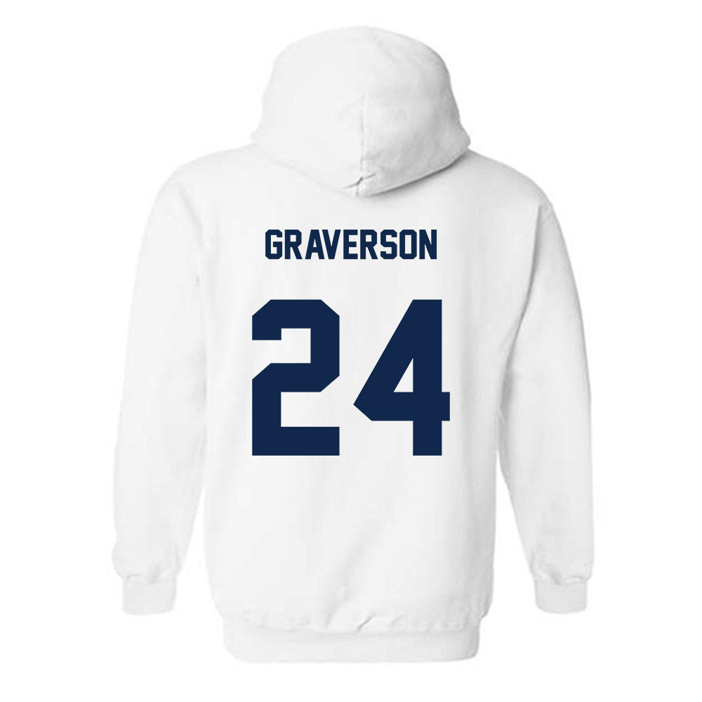 BU - NCAA Baseball : Cole Graverson - Classic Shersey Hooded Sweatshirt