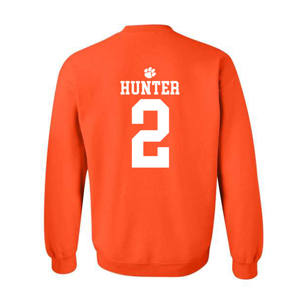 Clemson - NCAA Men's Basketball : Dillon Hunter - Sports Shersey Crewneck Sweatshirt-1