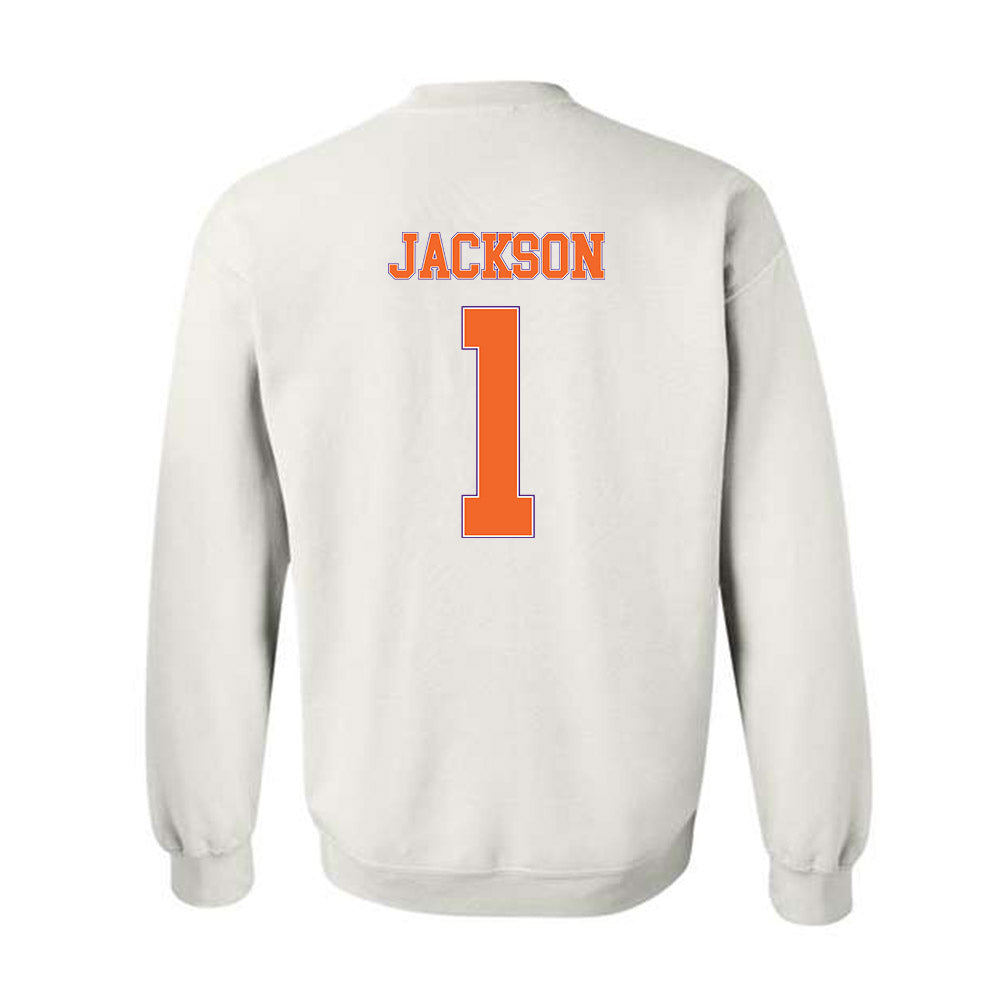 Clemson - NCAA Women's Basketball : Amaia Jackson - Sports Shersey Crewneck Sweatshirt-1