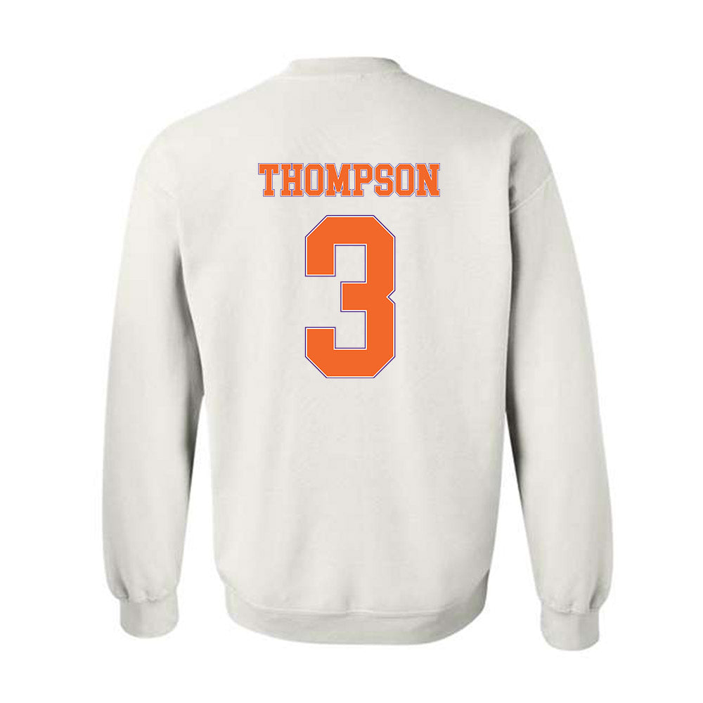 Clemson - NCAA Men's Basketball : Chase Thompson - Sports Shersey Crewneck Sweatshirt-1