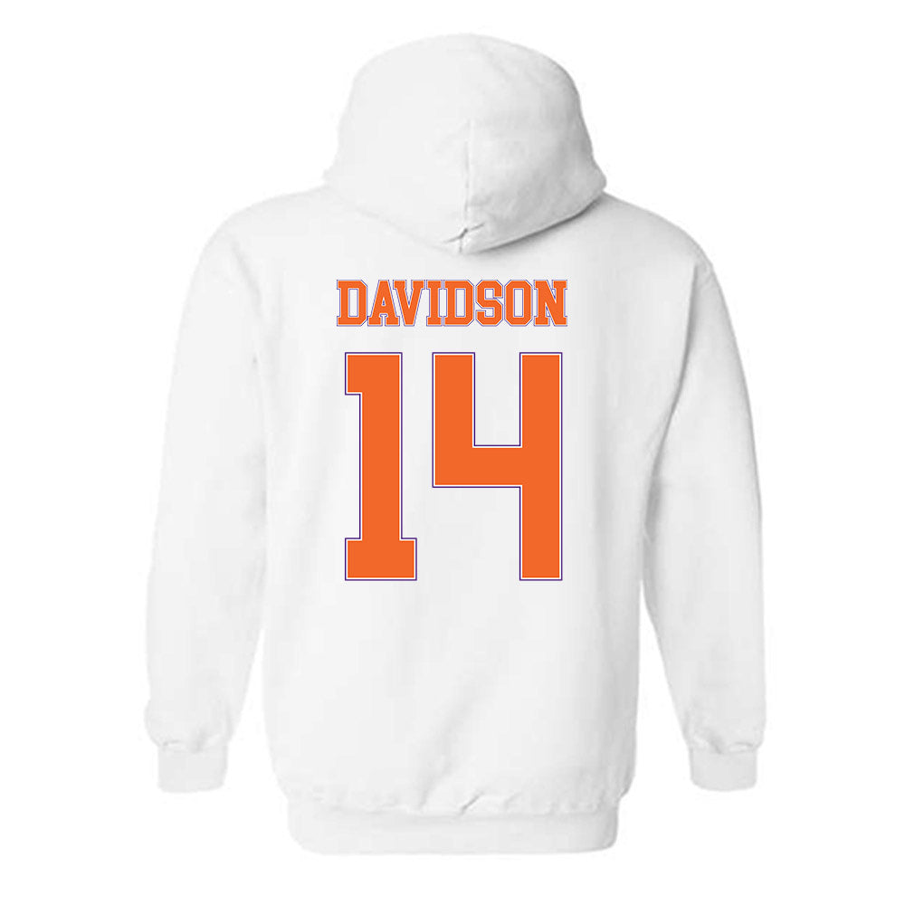 Clemson - NCAA Men's Basketball : Blake Davidson - Sports Shersey Hooded Sweatshirt-1