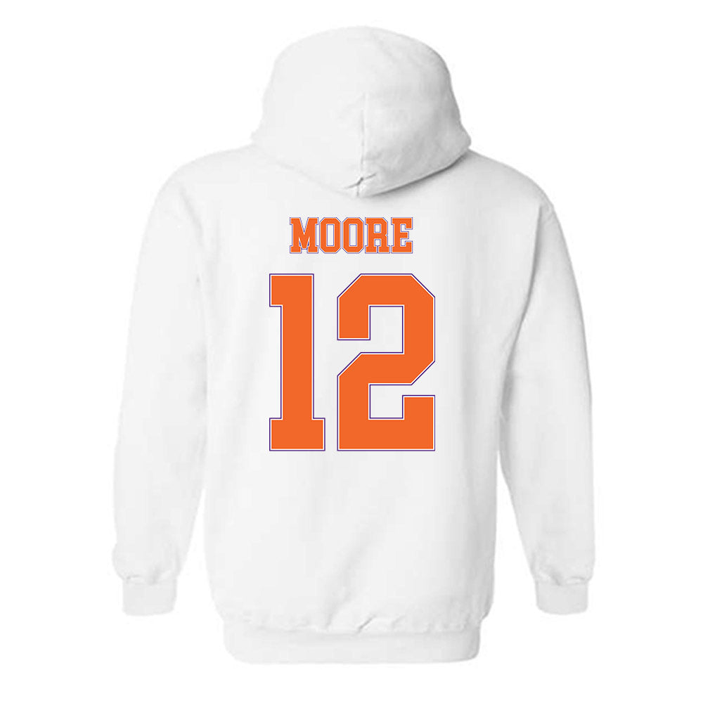 Clemson - NCAA Women's Basketball : Mia Moore - Sports Shersey Hooded Sweatshirt