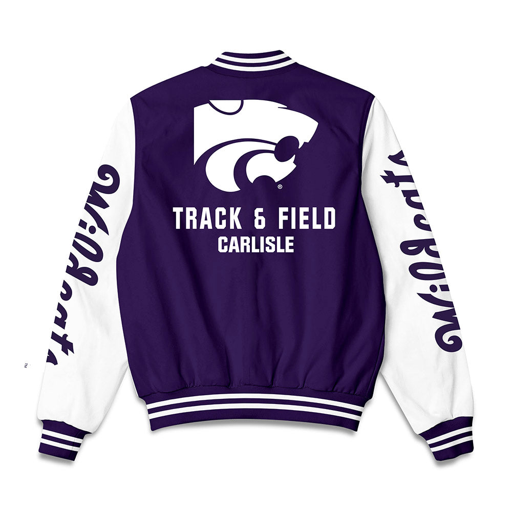 Kansas State - NCAA Men's Track & Field : Pierson Carlisle - Bomber Jacket-1