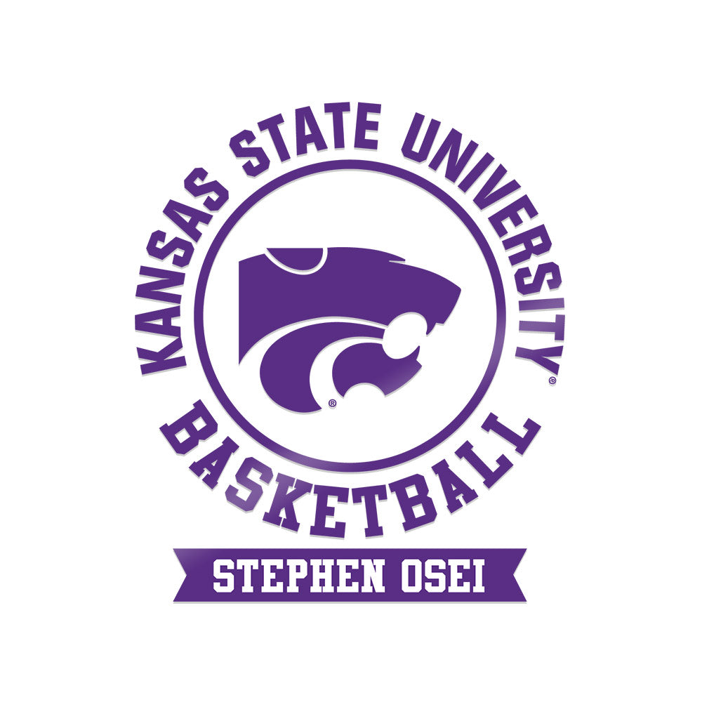 Kansas State - NCAA Men's Basketball : Stephen Osei - Sticker-0