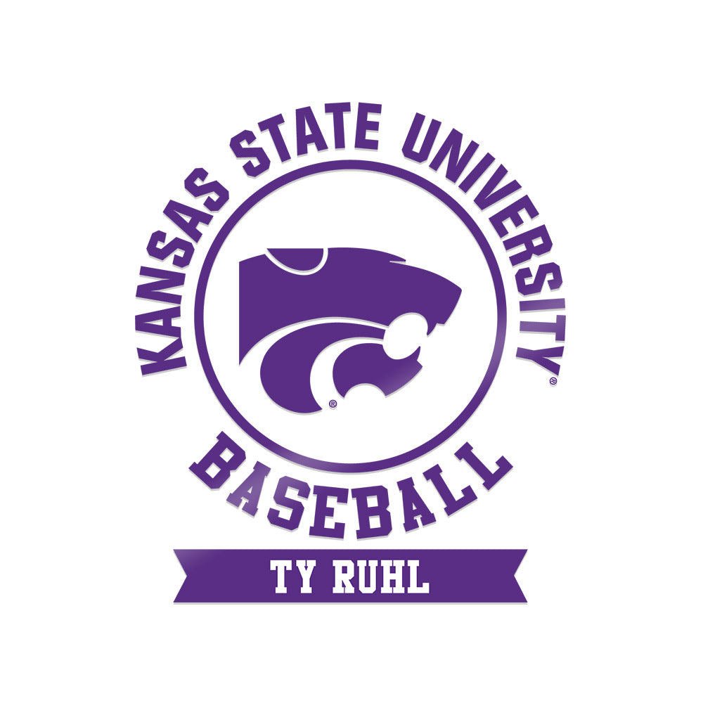 Kansas State - NCAA Baseball : Ty Ruhl - Sticker-0