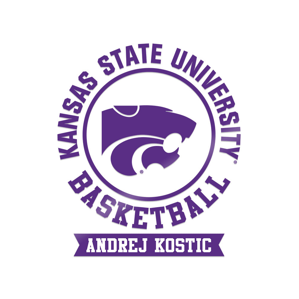 Kansas State - NCAA Men's Basketball : Andrej Kostic - Sticker-0