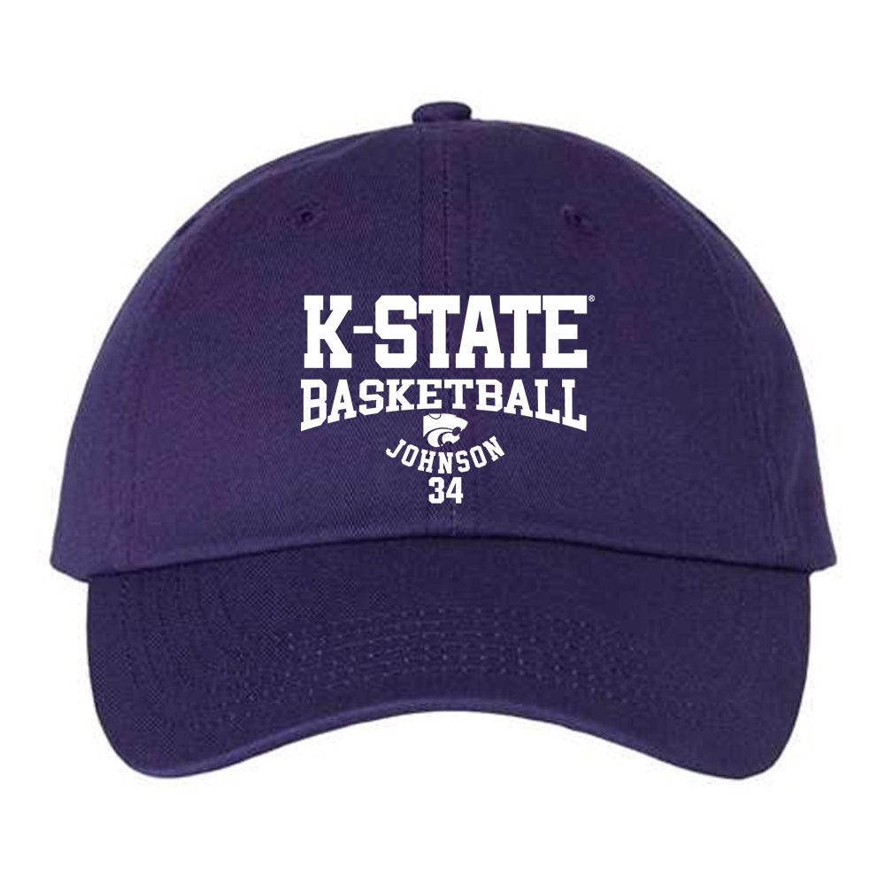 Kansas State - NCAA Men's Basketball : Nate Johnson - Dad Hat-0