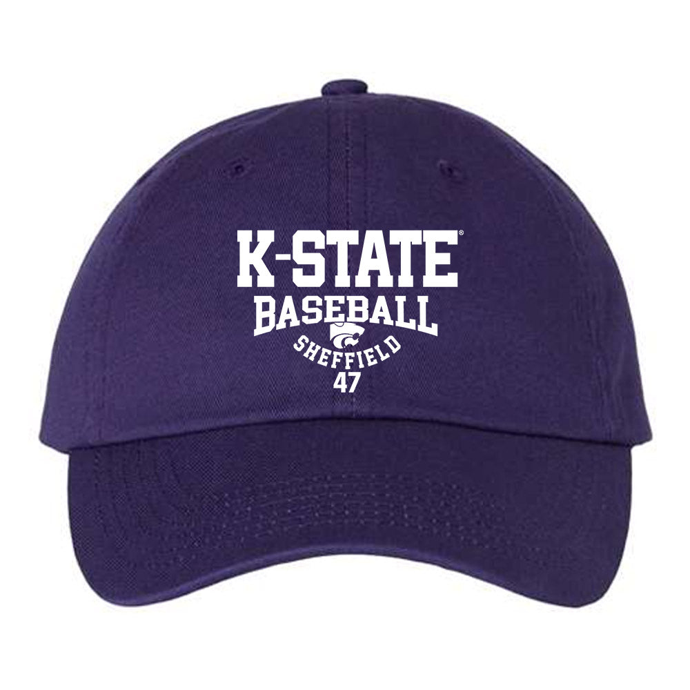 Kansas State - NCAA Baseball : Lincoln Sheffield - Dad Hat-0
