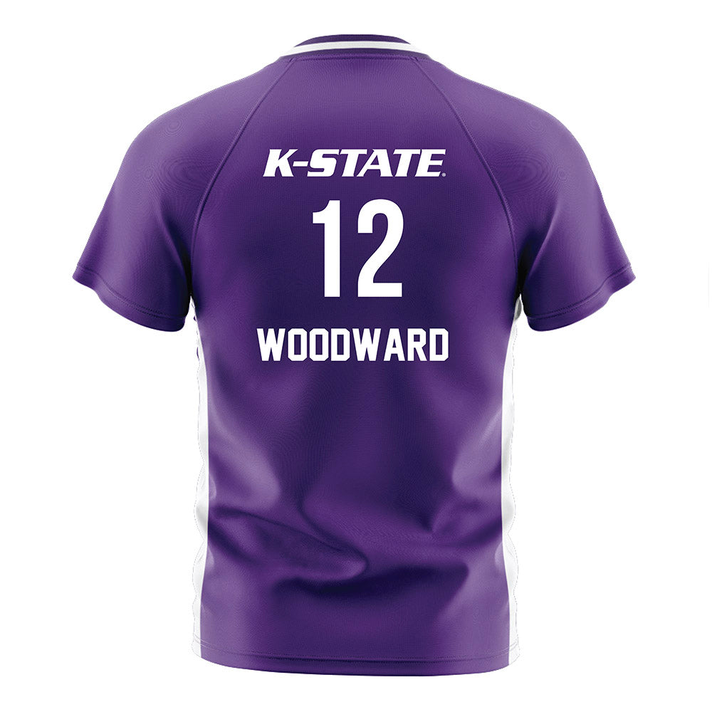 Kansas State - NCAA Women's Soccer : Jayce Woodward - Purple Soccer Jersey-1