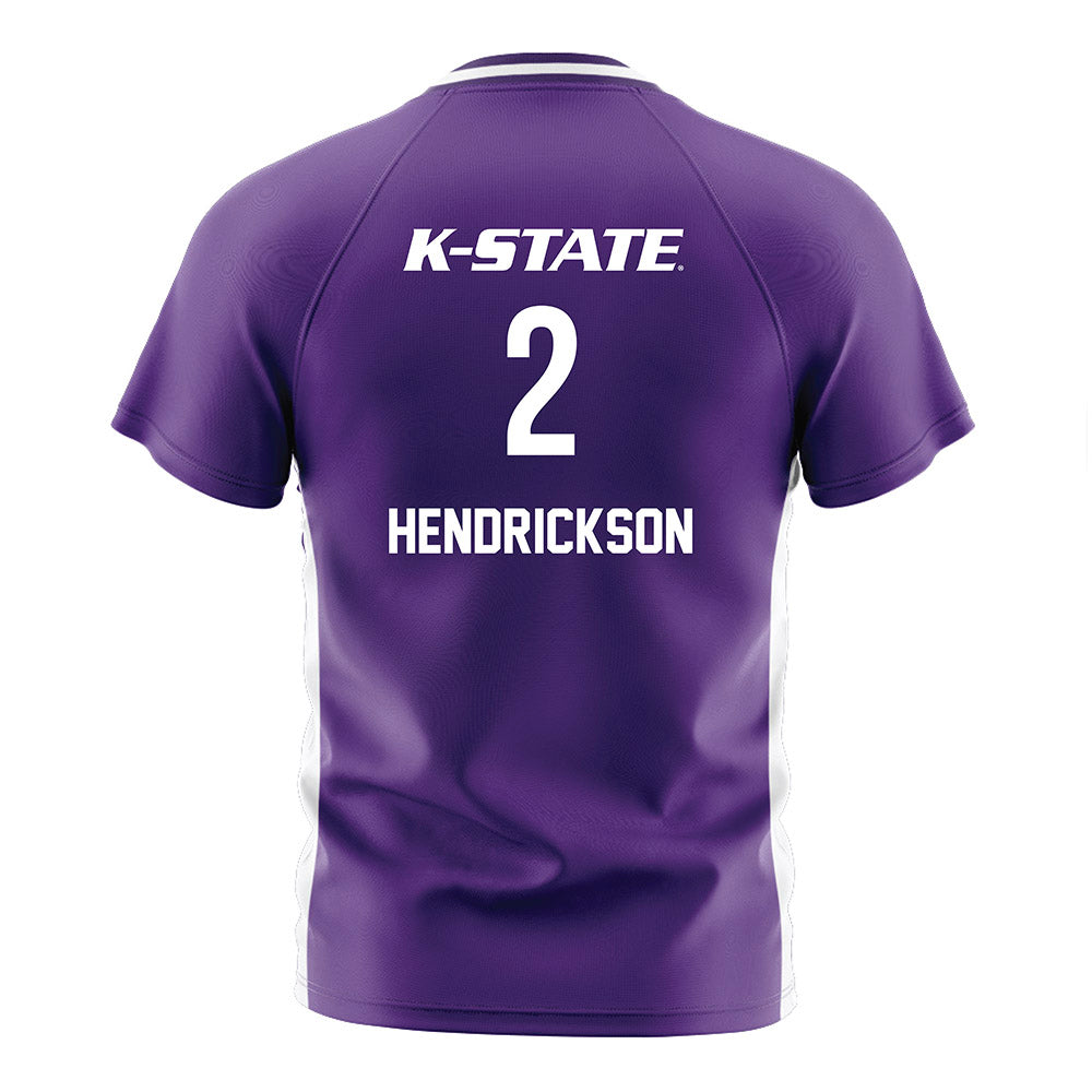 Kansas State - NCAA Women's Soccer : lily hendrickson - Purple Soccer Jersey-1