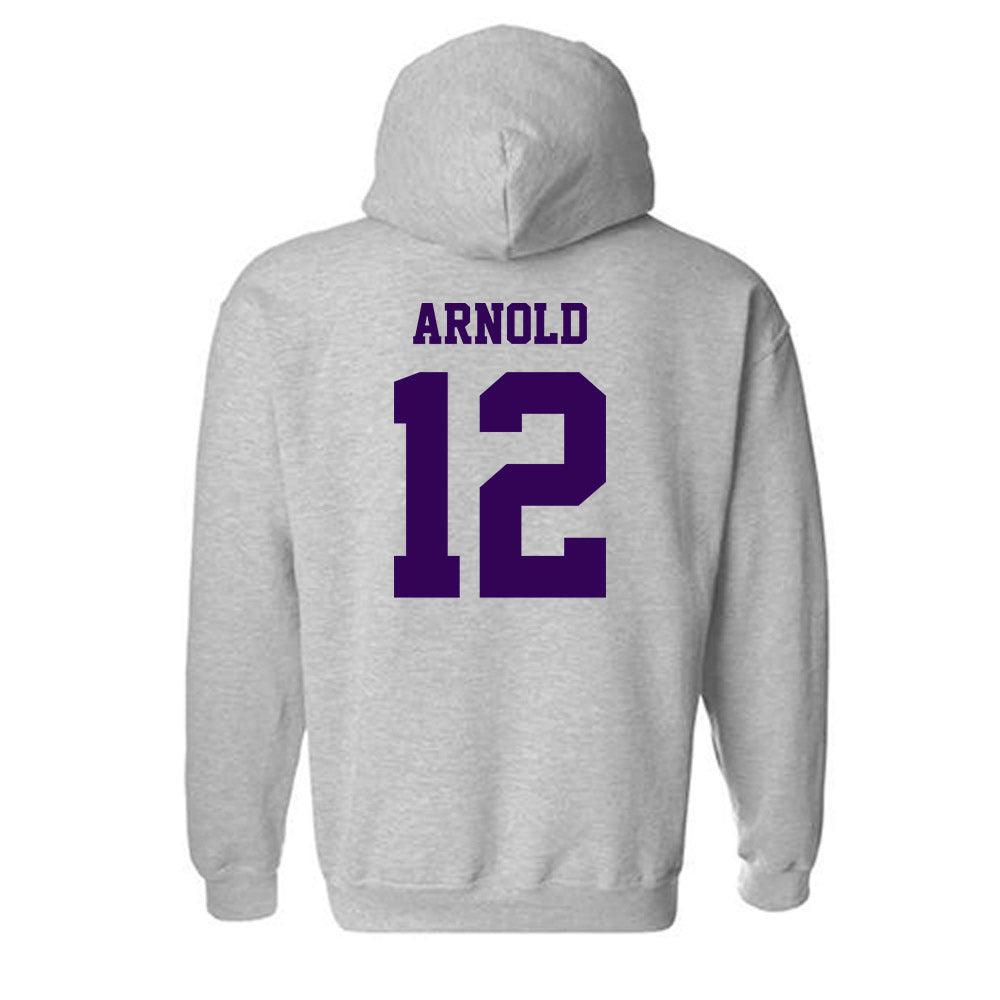 Kansas State - NCAA Baseball : Aaron Arnold - Sports Shersey Hooded Sweatshirt-1