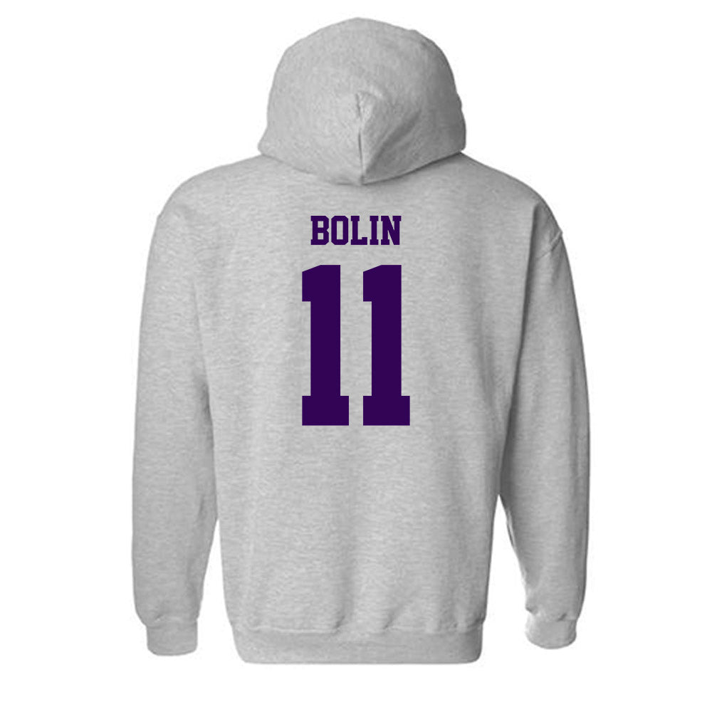 Kansas State - NCAA Baseball : Robby Bolin - Sports Shersey Hooded Sweatshirt-1