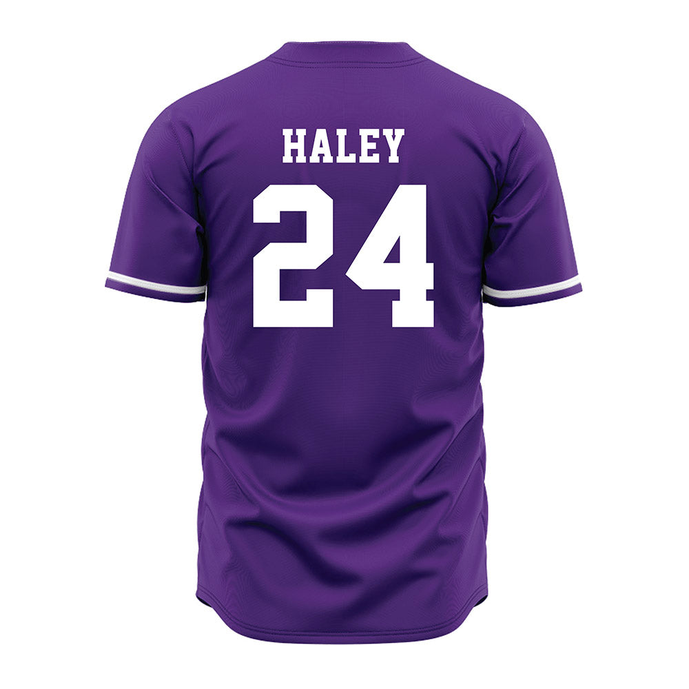 Kansas State - NCAA Baseball : Austin Haley - Purple Jersey-1