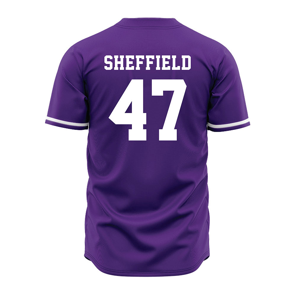 Kansas State - NCAA Baseball : Lincoln Sheffield - Purple Jersey-1