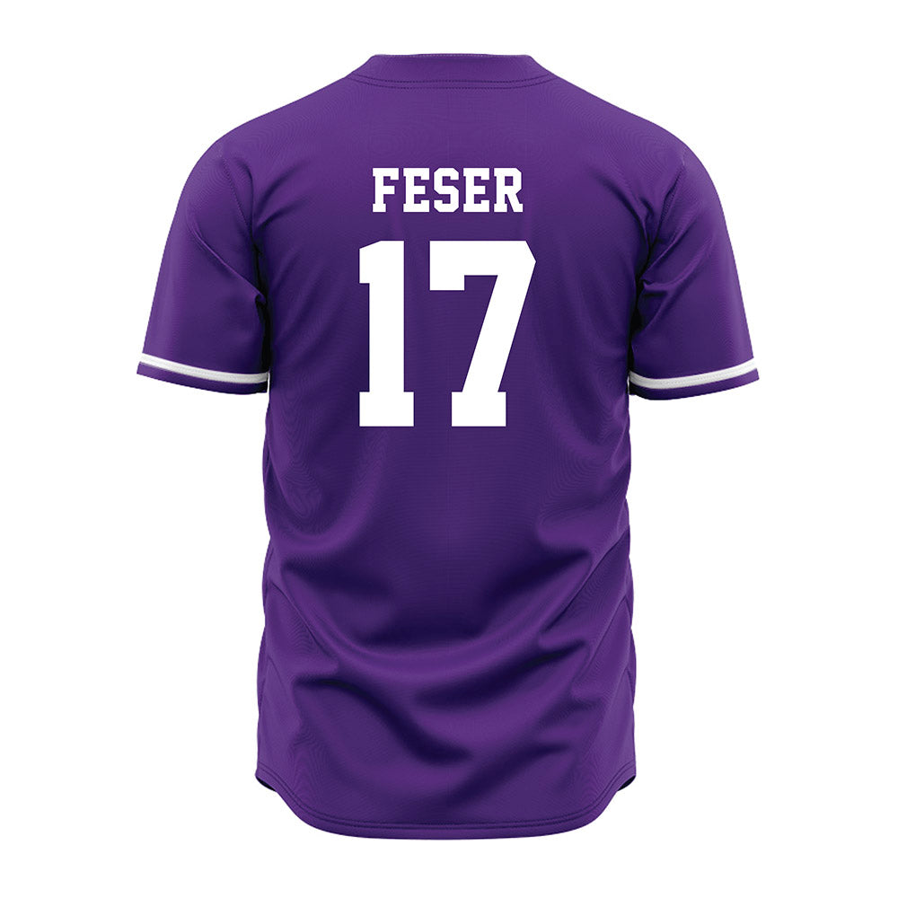 Kansas State - NCAA Baseball : Cohen Feser - Purple Jersey-1