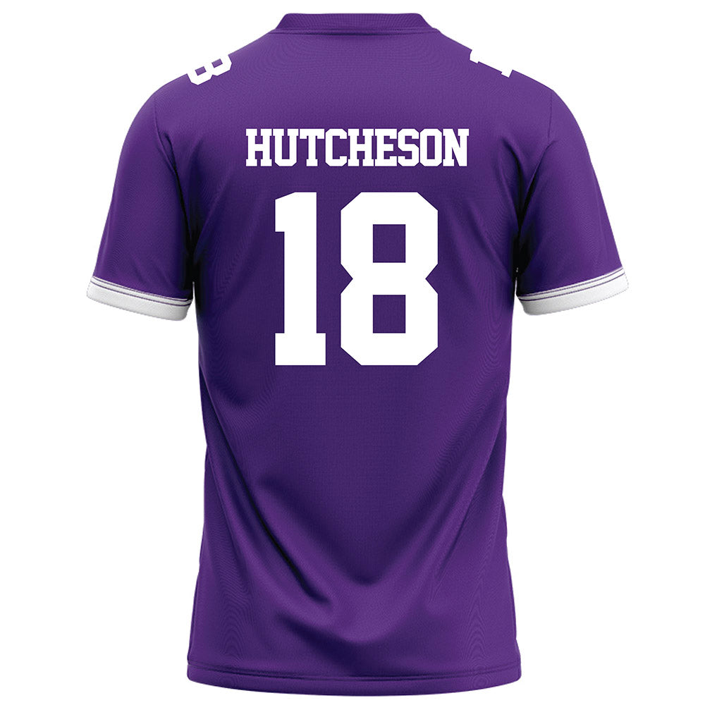 Kansas State - NCAA Football : Hudson Hutcheson - Purple Football Jersey