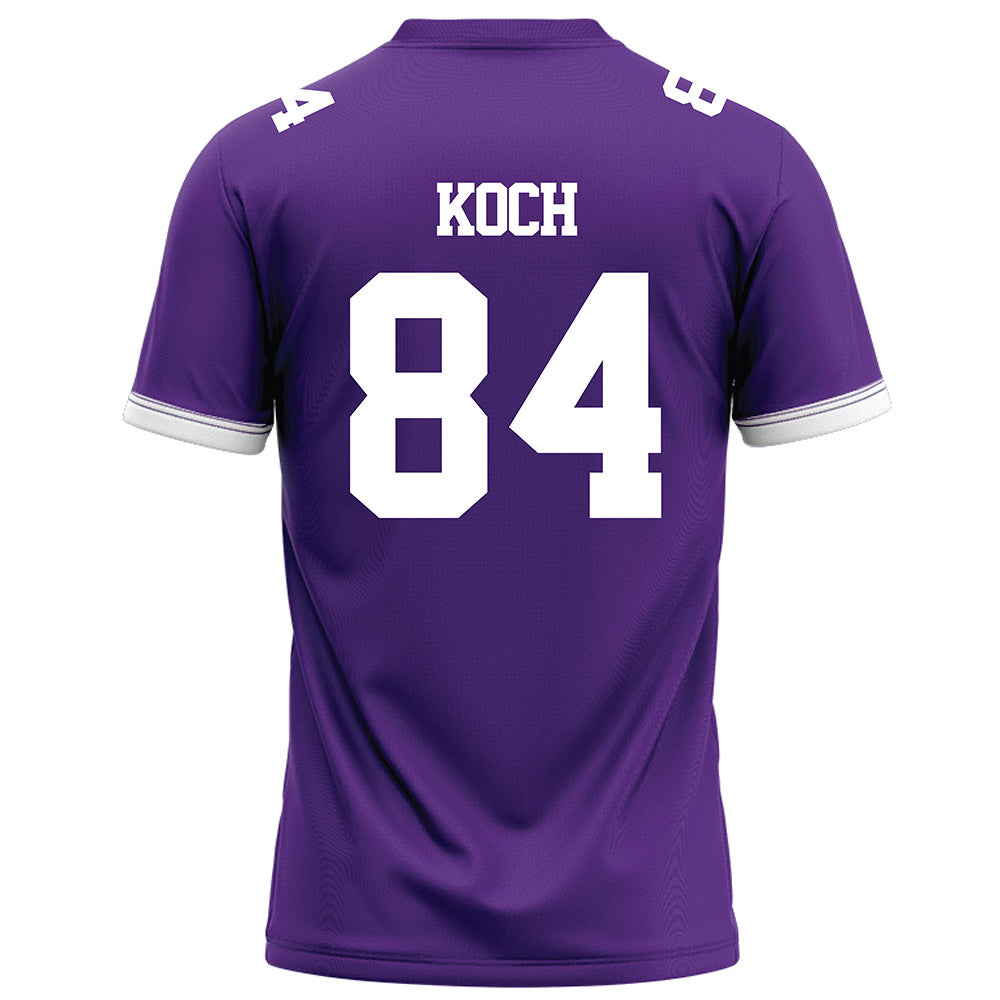 Kansas State - NCAA Football : Isaac Koch - Purple Football Jersey