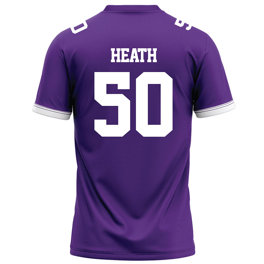 Kansas State - NCAA Football : Brock Heath - Purple Football Jersey-1
