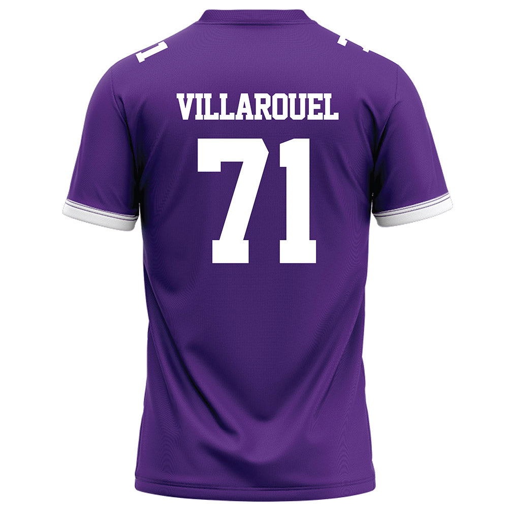 Kansas State - NCAA Football : Dylan Villarouel - Purple Football Jersey-1