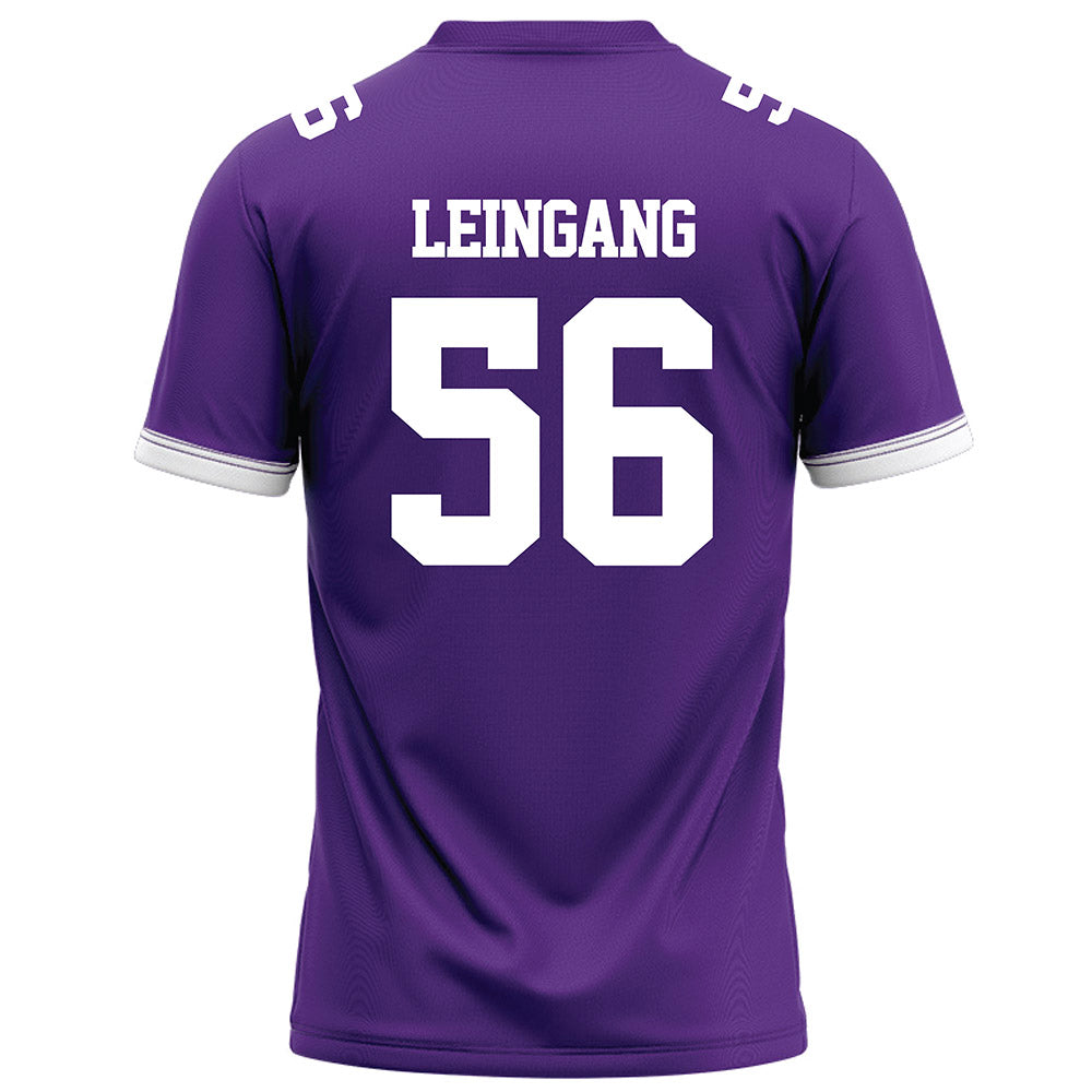 Kansas State - NCAA Football : Andrew Leingang - Purple Football Jersey