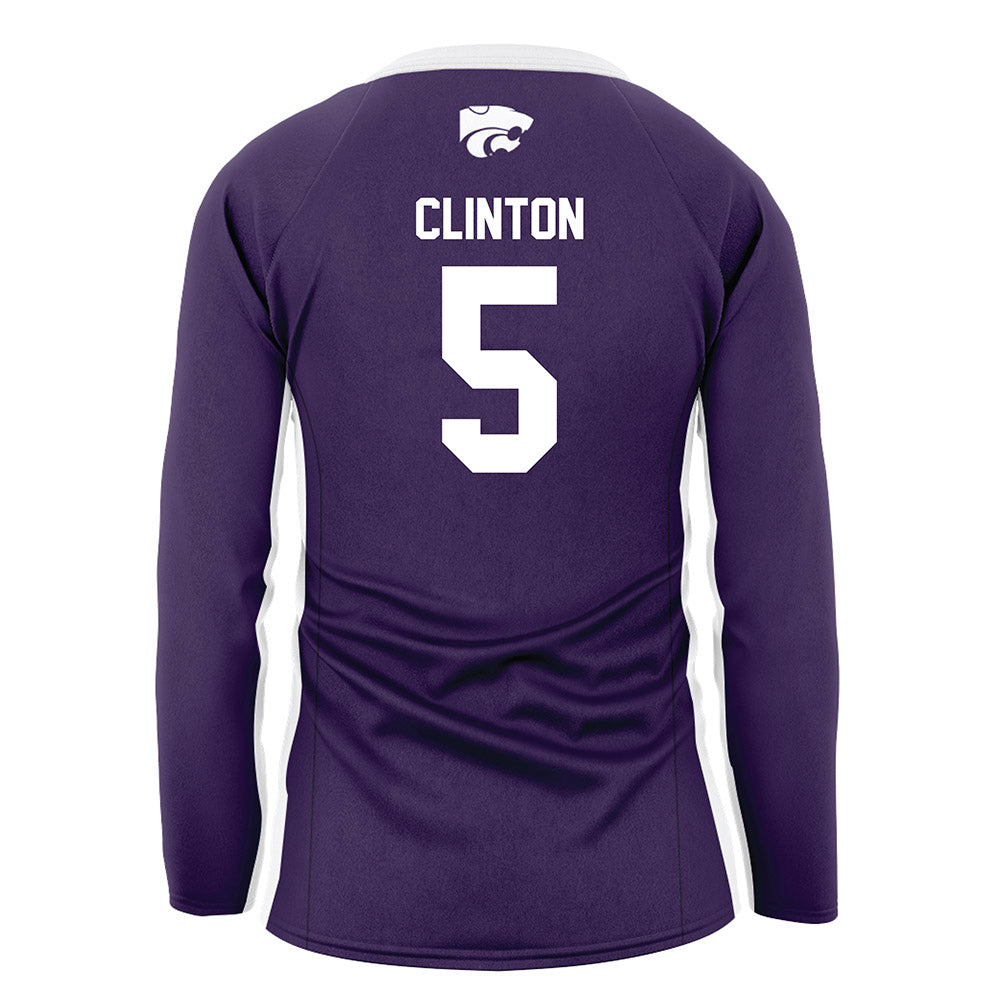 Kansas State - NCAA Women's Volleyball : Aniya Clinton - Purple Volleyball Jersey