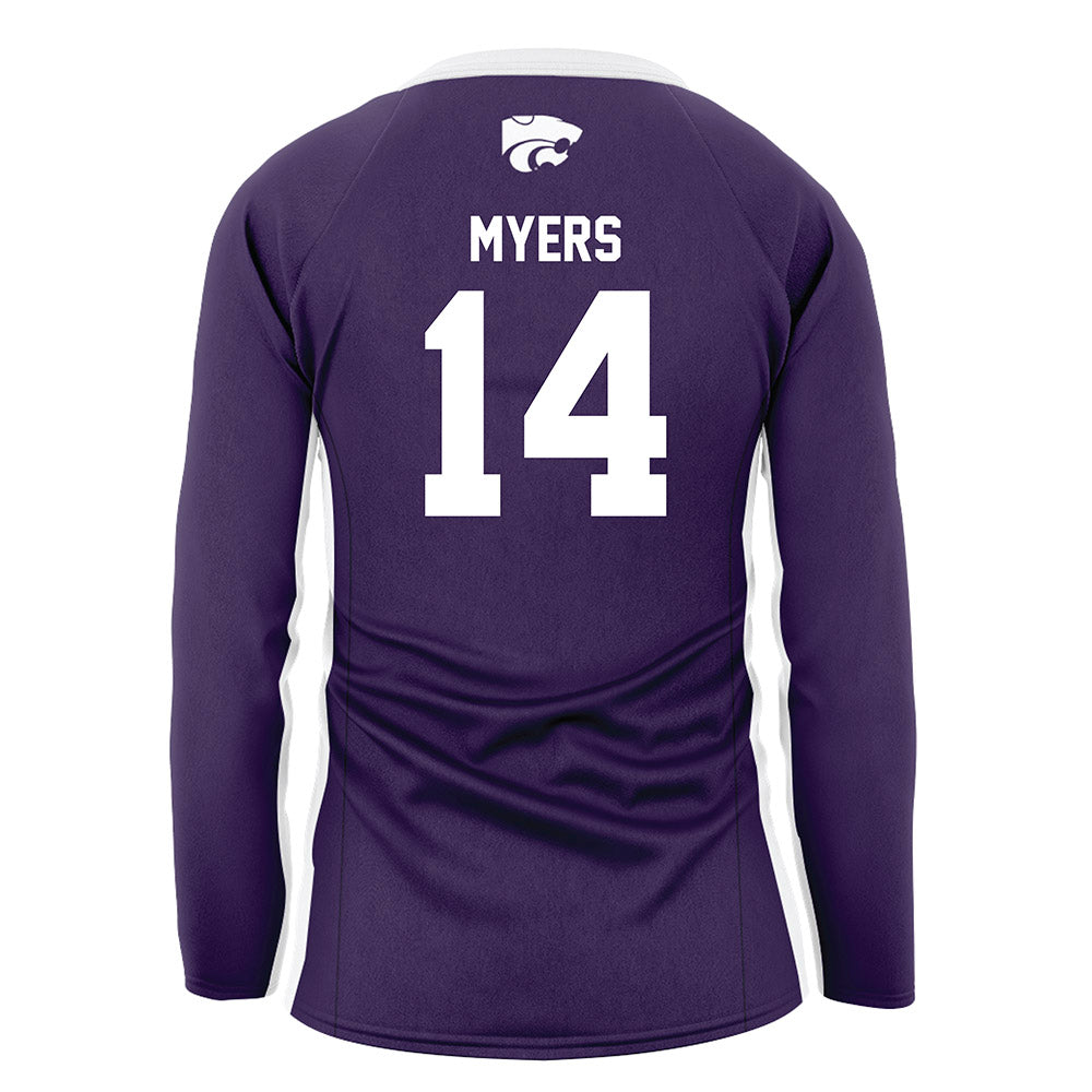 Kansas State - NCAA Women's Volleyball : Shaylee Myers - Purple Volleyball Jersey