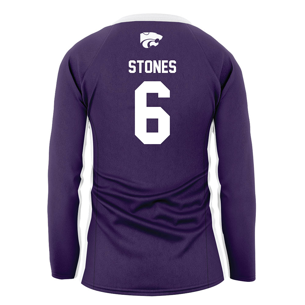 Kansas State - NCAA Women's Volleyball : Avery Stones - Purple Volleyball Jersey-1