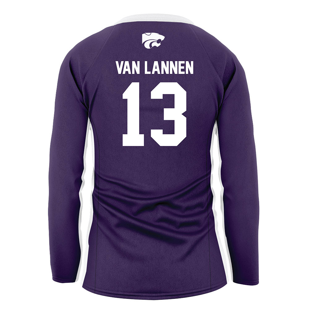 Kansas State - NCAA Women's Volleyball : Emerson Van Lannen - Purple Volleyball Jersey