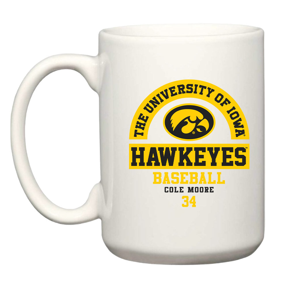 Iowa - NCAA Baseball : Cole Moore - Coffee Mug-0