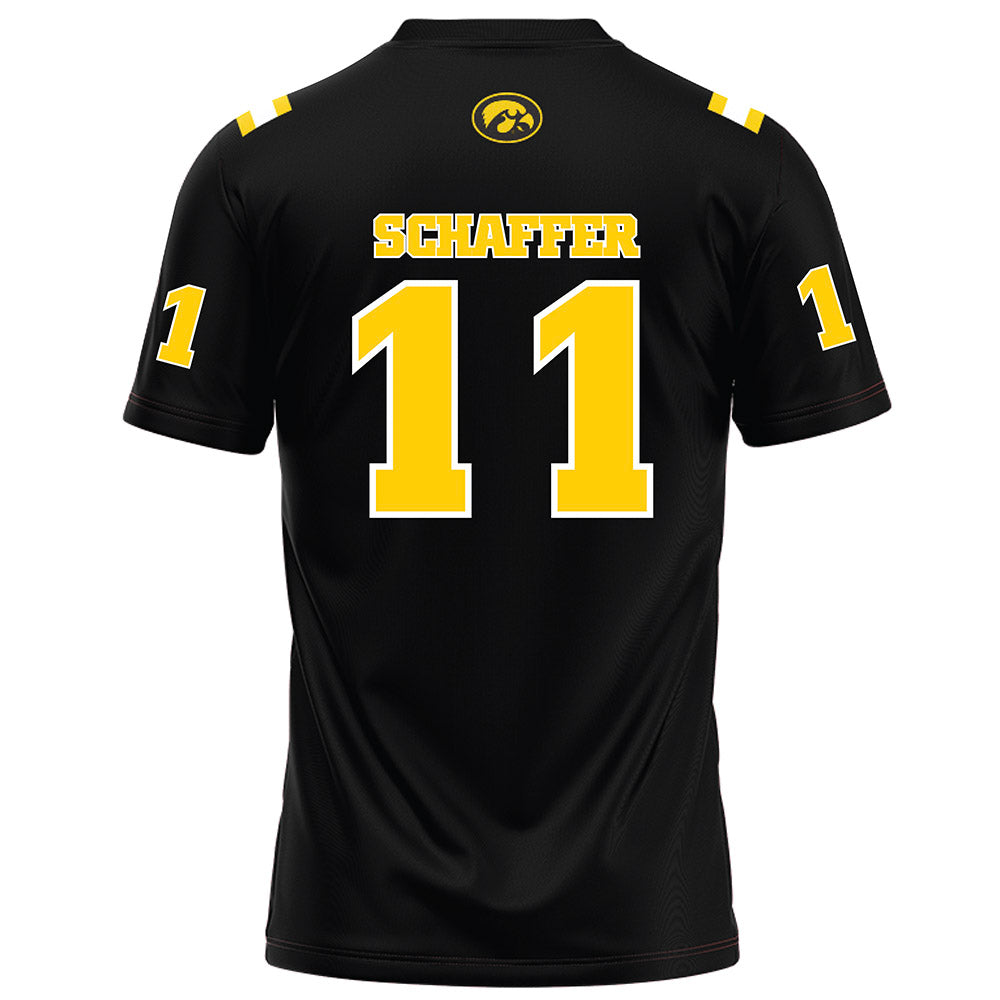 Iowa - NCAA Football : Brody Schaffer - Black Football Jersey-1