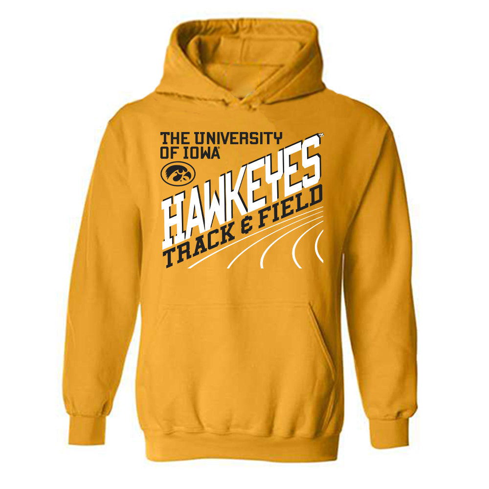 Iowa - NCAA Men's Track & Field : Mike Stein - Sports Shersey Hooded Sweatshirt-0