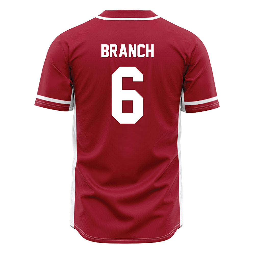 Oklahoma - NCAA Baseball : Kyle Branch - Maroon Jersey-1