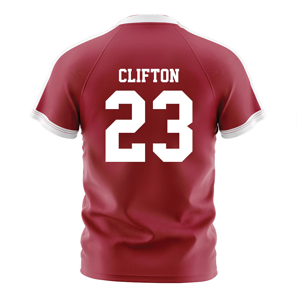 Oklahoma - NCAA Women's Soccer : Cassie Clifton - Crimson Red Soccer Jersey-1