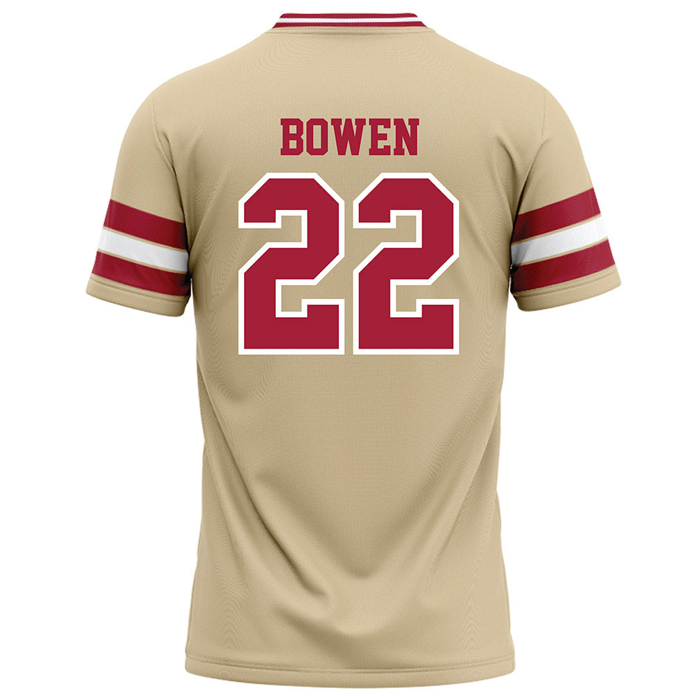 Oklahoma - NCAA Football : Peyton Bowen - Cream Football Jersey-1