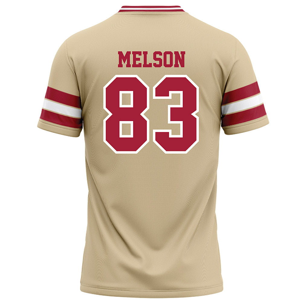 Oklahoma - NCAA Football : Major Melson - Cream Football Jersey-1