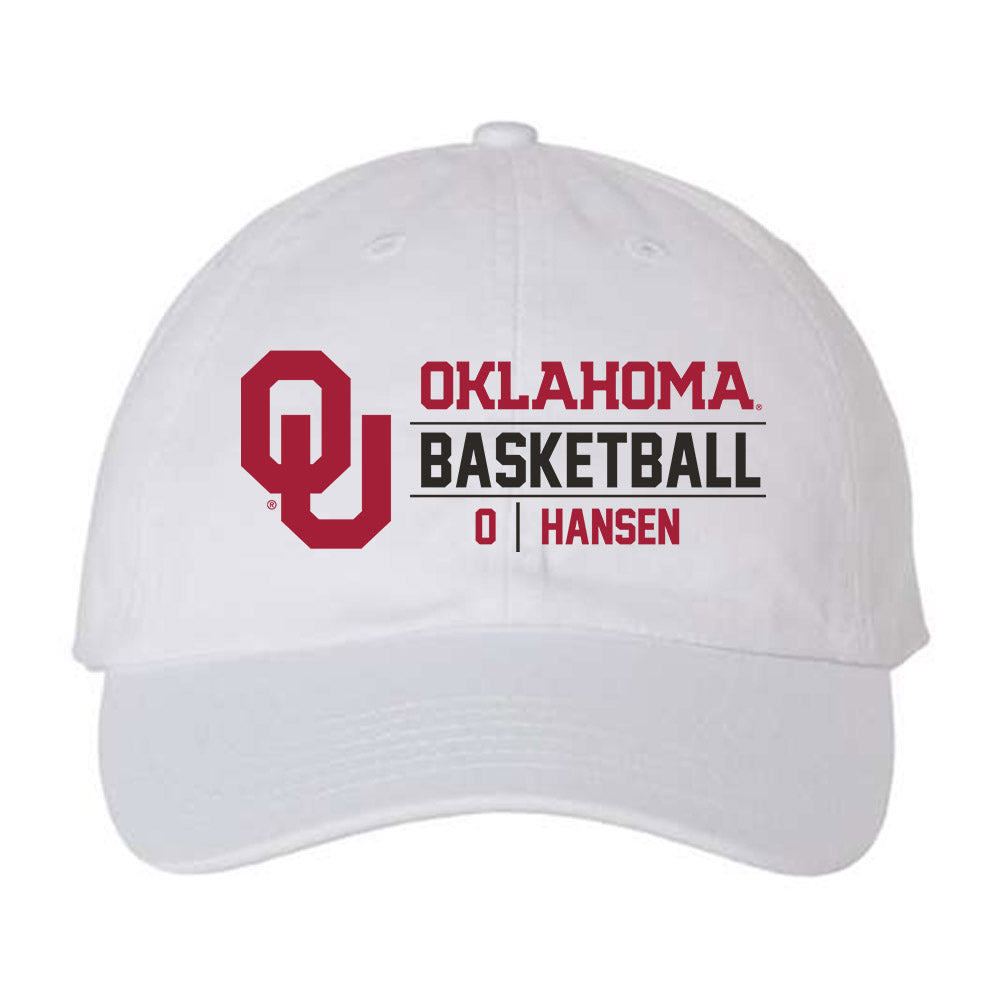 Oklahoma - NCAA Men's Basketball : Jake Hansen - Dad Hat-0