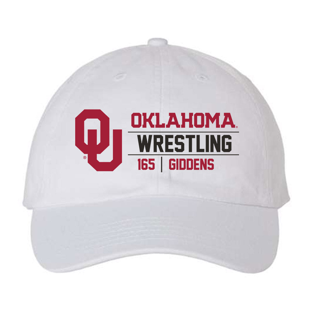 Oklahoma - NCAA Wrestling : Clay Giddens - Dad Hat-0