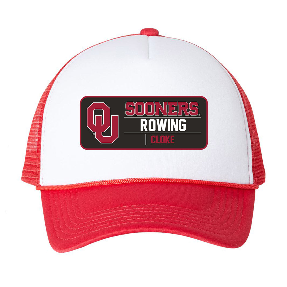 Oklahoma - NCAA Women's Rowing : Rebecca Cloke - Trucker Hat-0