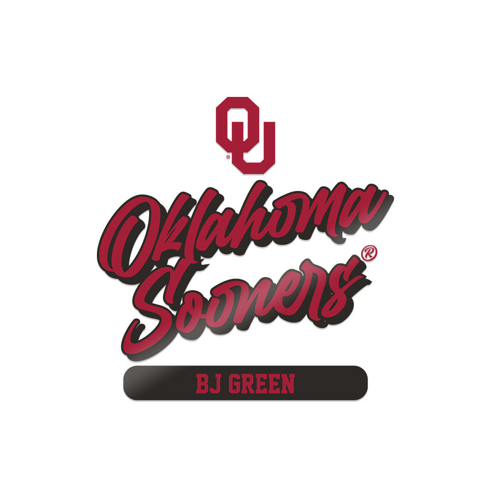 Oklahoma - NCAA Men's Track & Field : Bj Green - Sticker