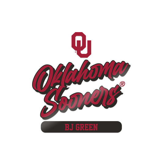 Oklahoma - NCAA Men's Track & Field (Outdoor) : Bj Green - Sticker