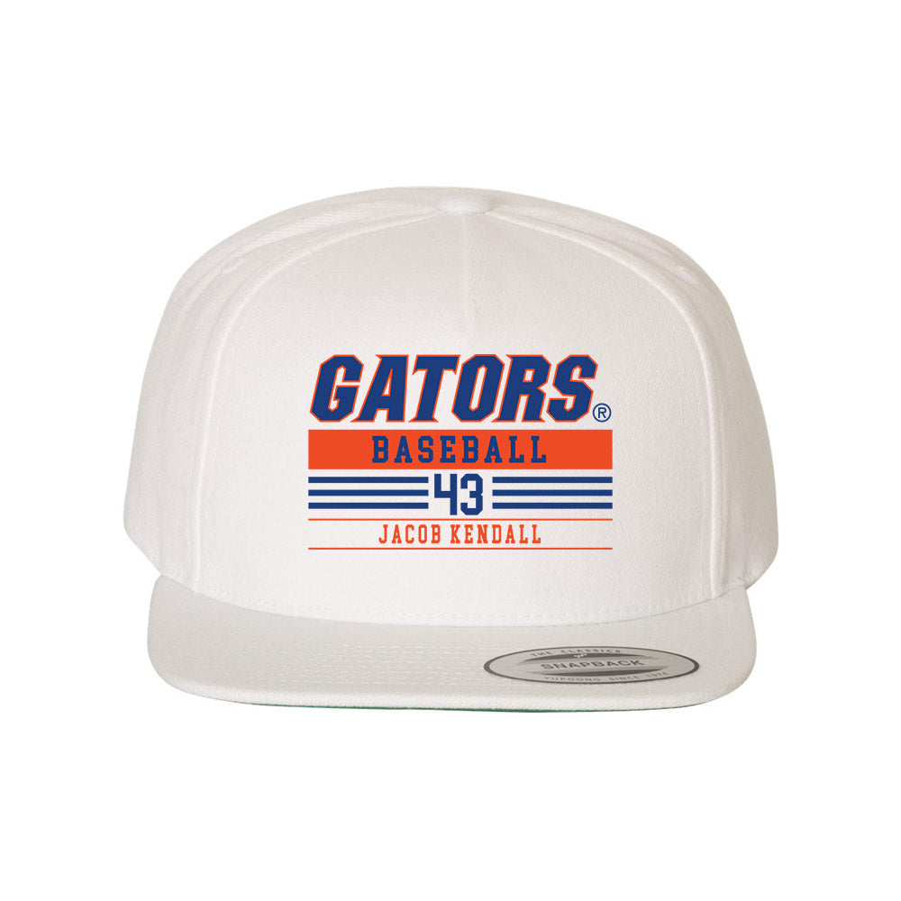 Florida - NCAA Baseball : Jacob Kendall - Snapback Hat-0