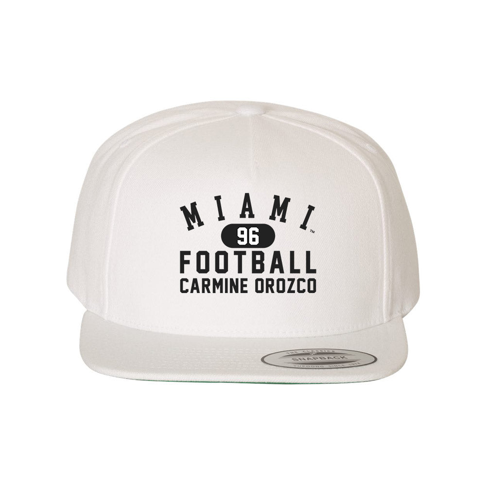 Miami of Ohio - NCAA Football : Carmine Orozco - Snapback Hat-0
