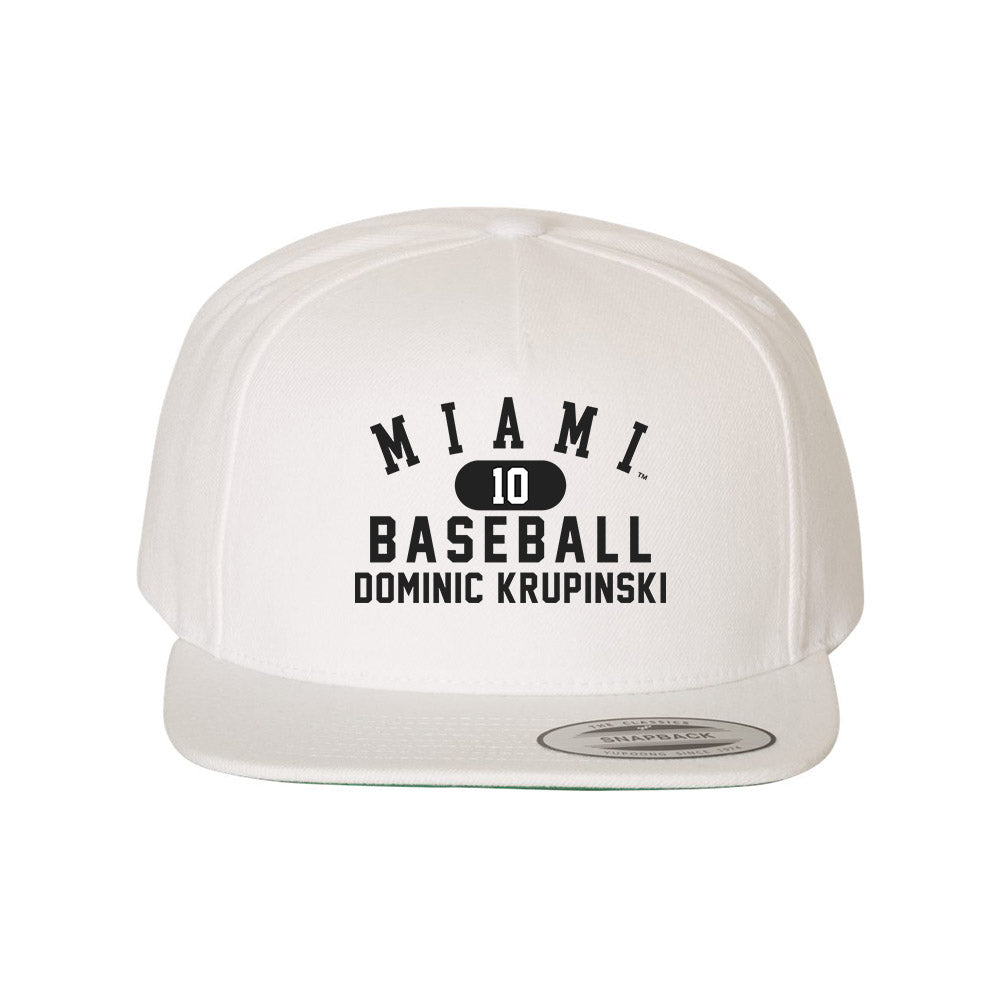 Miami of Ohio - NCAA Baseball : Dominic Krupinski - Snapback Hat-0