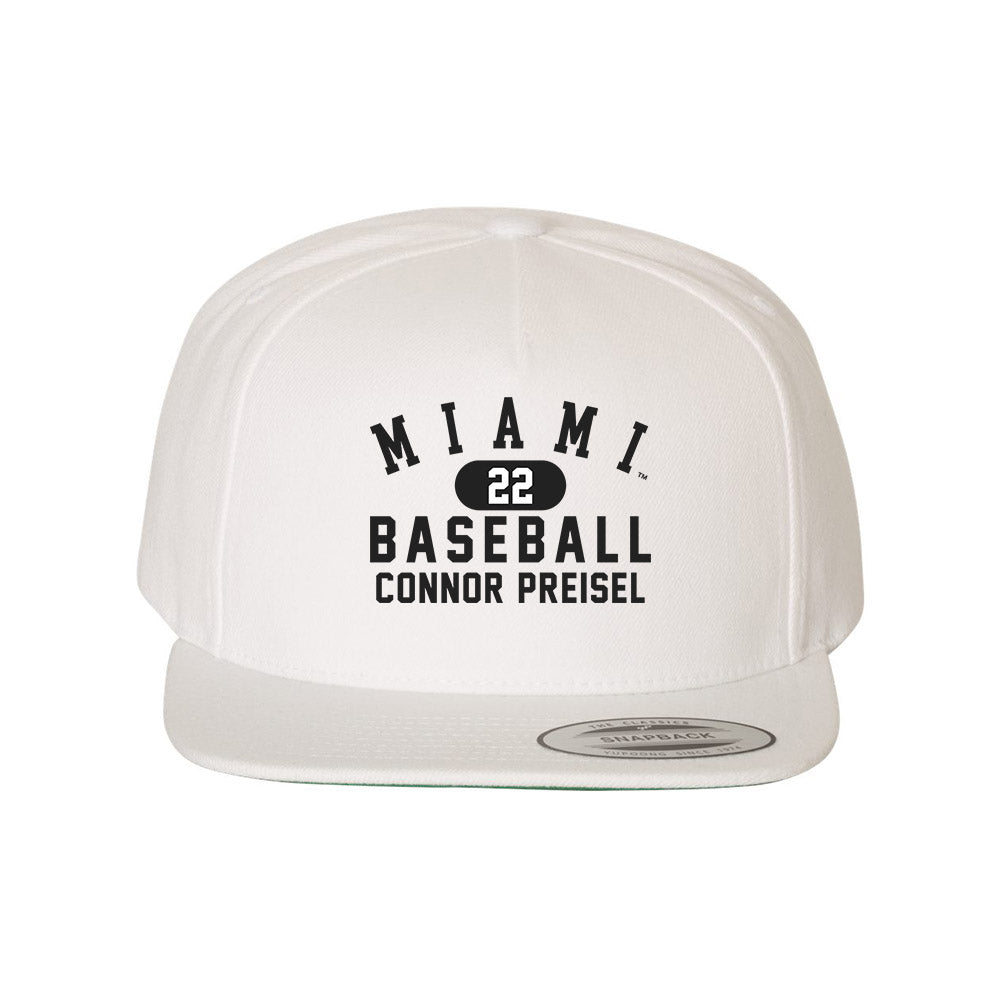 Miami of Ohio - NCAA Baseball : Connor Preisel - Snapback Cap