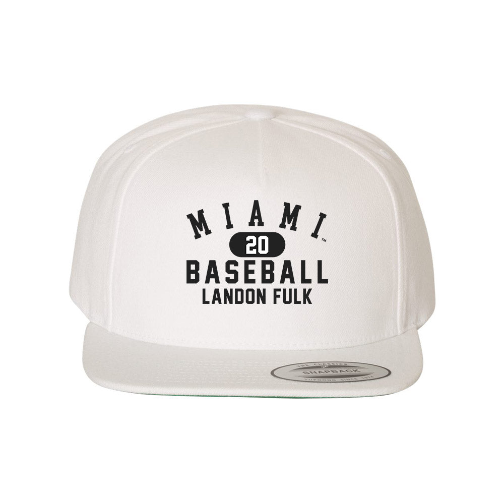 Miami of Ohio - NCAA Baseball : Landon Fulk - Snapback Hat-0